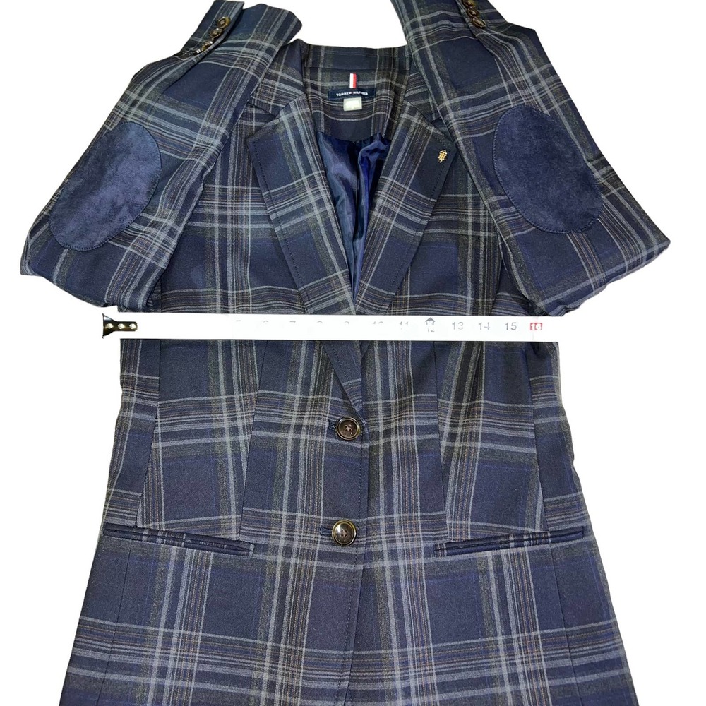 Tommy Hilfiger Blue Plaid Blazer - Picture 8 of 9